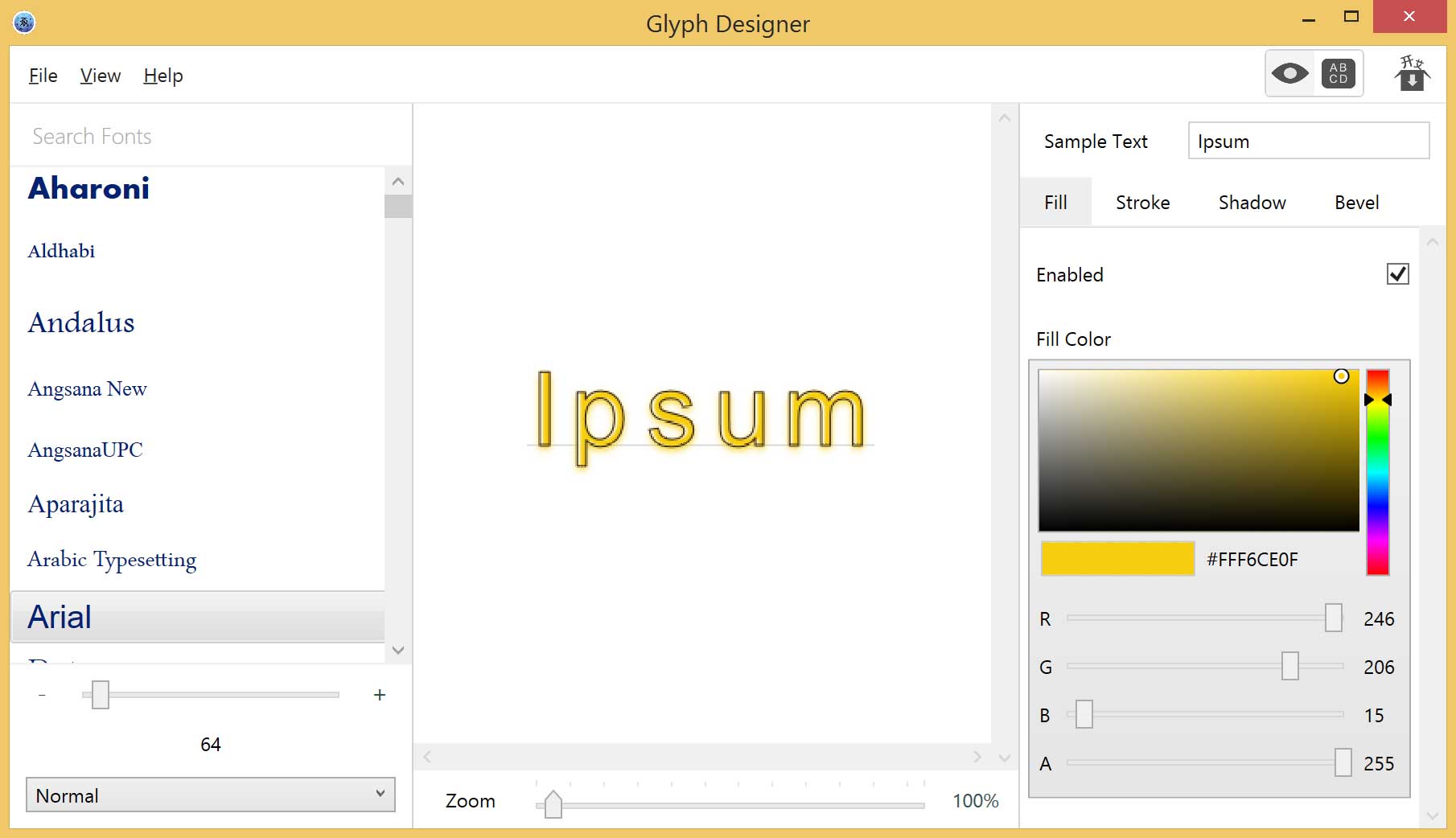 Glyph Designer 2 1 – Bitmap Font Generator Online